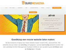Tablet Screenshot of burorenkema.nl